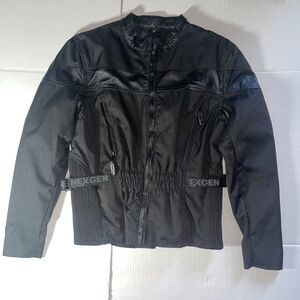 Women’s Nexgen Black Motorcycle Jacket Removable Lining Size M
